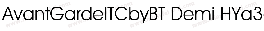 AvantGardeITCbyBT Demi HYa3gj字体转换